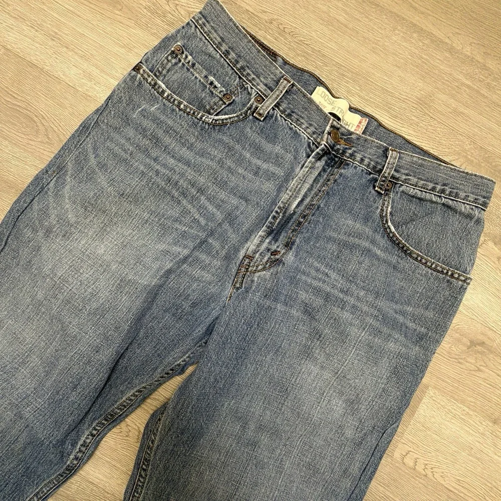 Levi's 569 Jeans Mens 34x28 Blue Loose Straight Baggy Y2K 2008 Denim